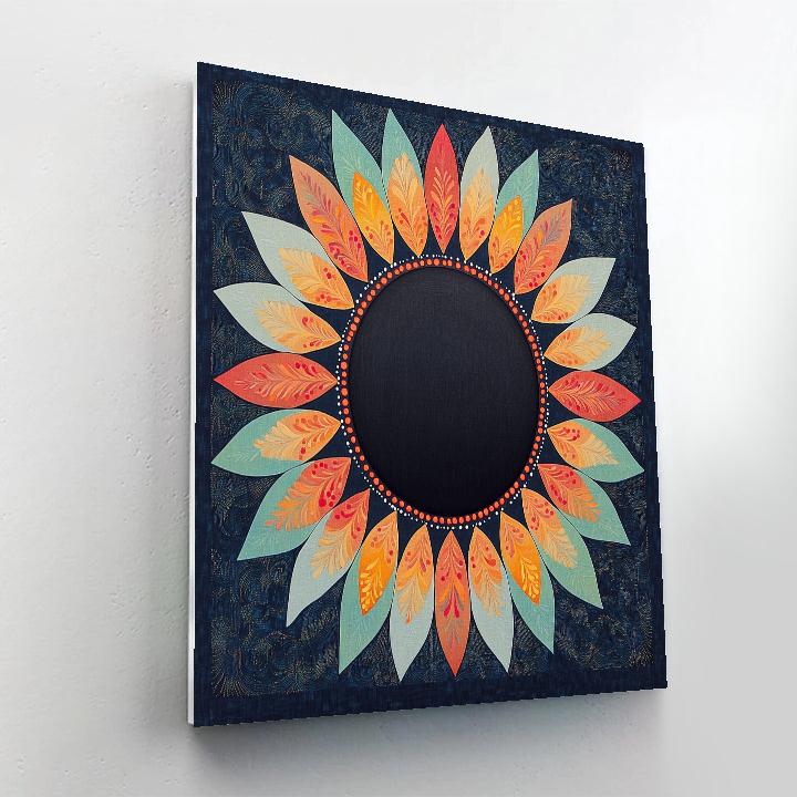 Frida Kahlo Inspired Eclipse Of Healing Petals Paint by numbers kits