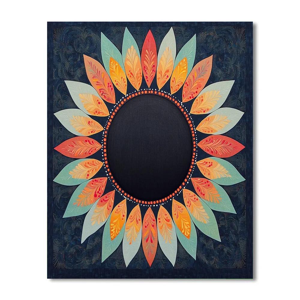 Frida Kahlo Inspired Eclipse Of Healing Petals Paint by numbers kits