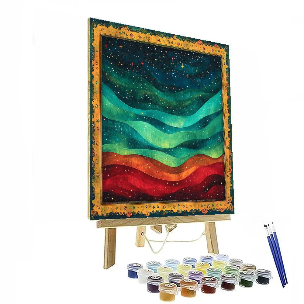 Frida Kahlo Inspired Volcanic Aurora Of Resolve Paint by numbers kits