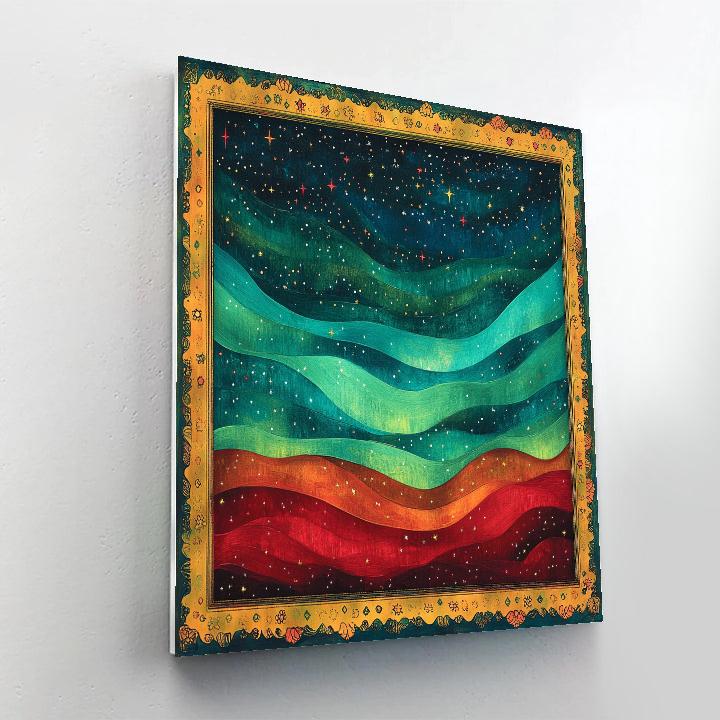 Frida Kahlo Inspired Volcanic Aurora Of Resolve Paint by numbers kits