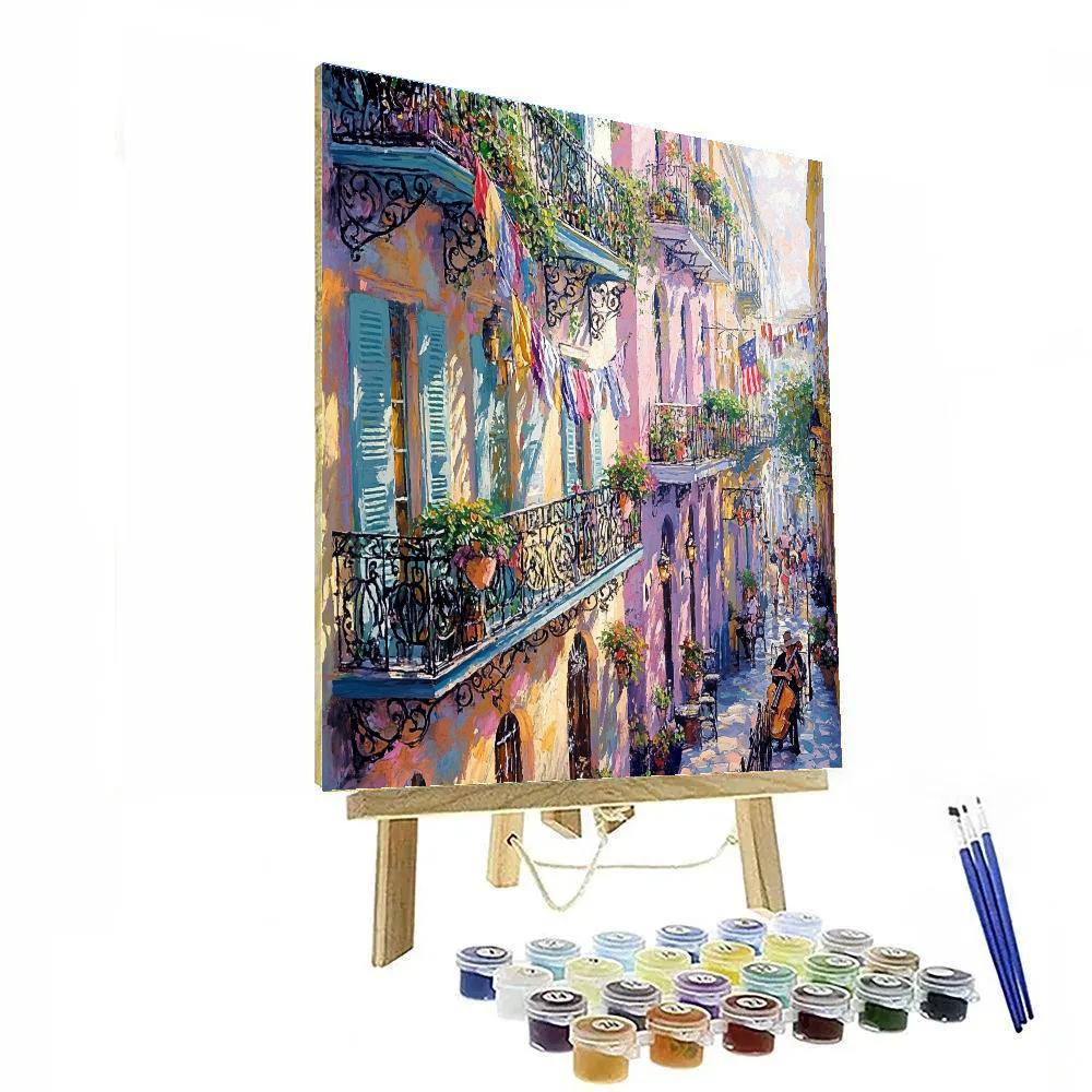 Historic Streets Of The French Quarter New Orleans United States Paint by numbers kits