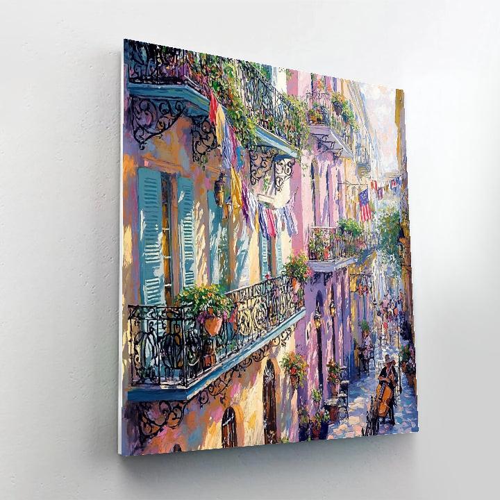 Historic Streets Of The French Quarter New Orleans United States Paint by numbers kits