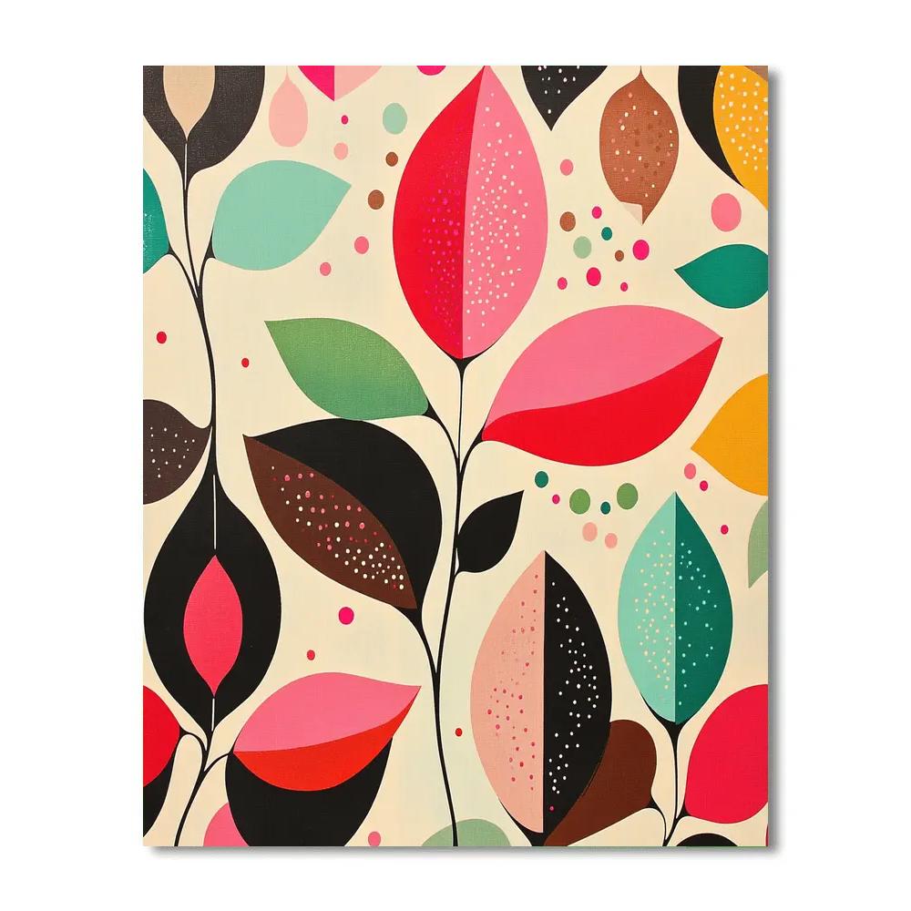 Frida Kahlo Inspired Garden Of Zero Gravity Symbols Numbered painting kits