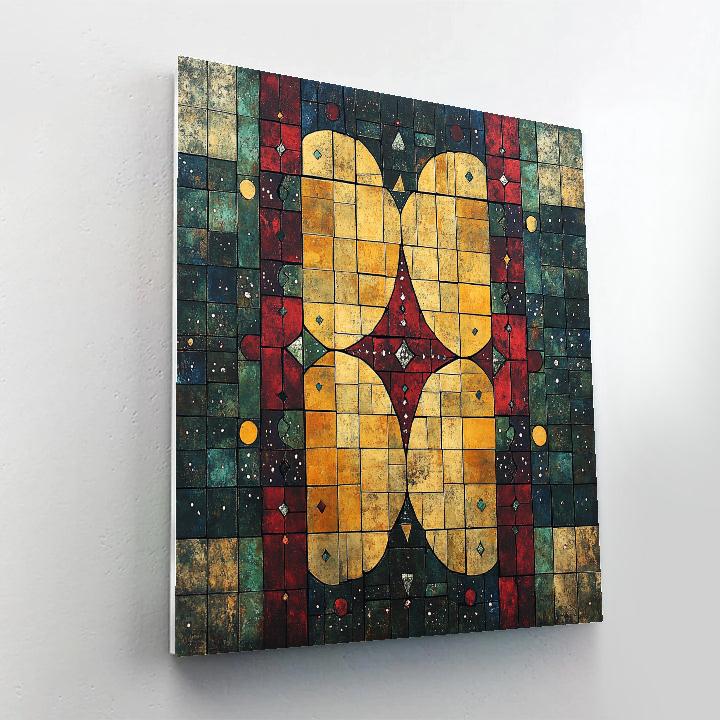 Frida Kahlo Inspired Quantum Mosaic Of Dual Feelings Painting by numbers kit