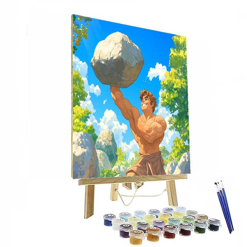 Hercules’ Training Day Adventure Disney Inspired Painting by numbers kit