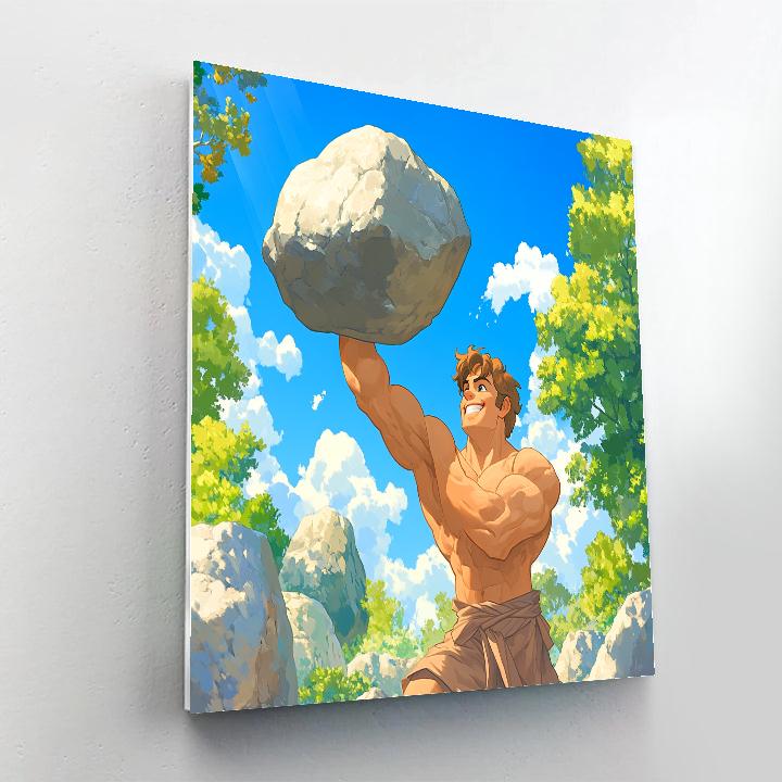 Hercules’ Training Day Adventure Disney Inspired Painting by numbers kit