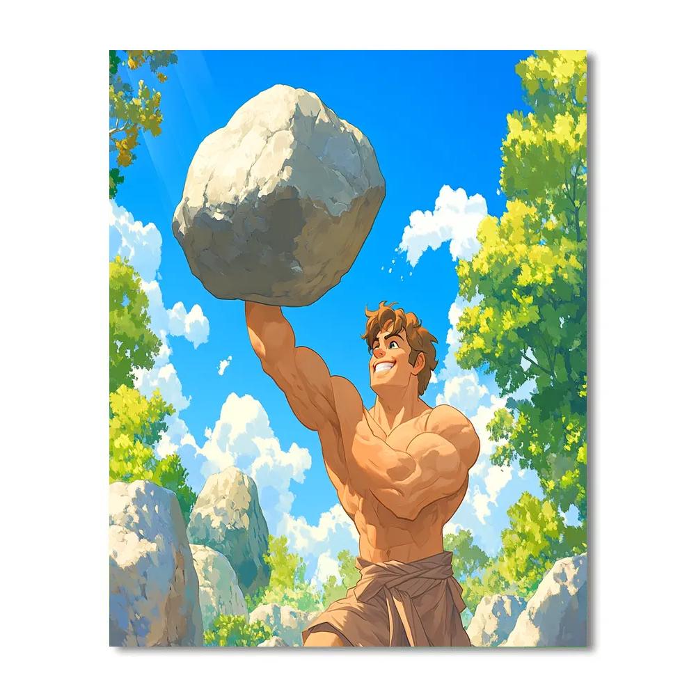 Hercules’ Training Day Adventure Disney Inspired Painting by numbers kit