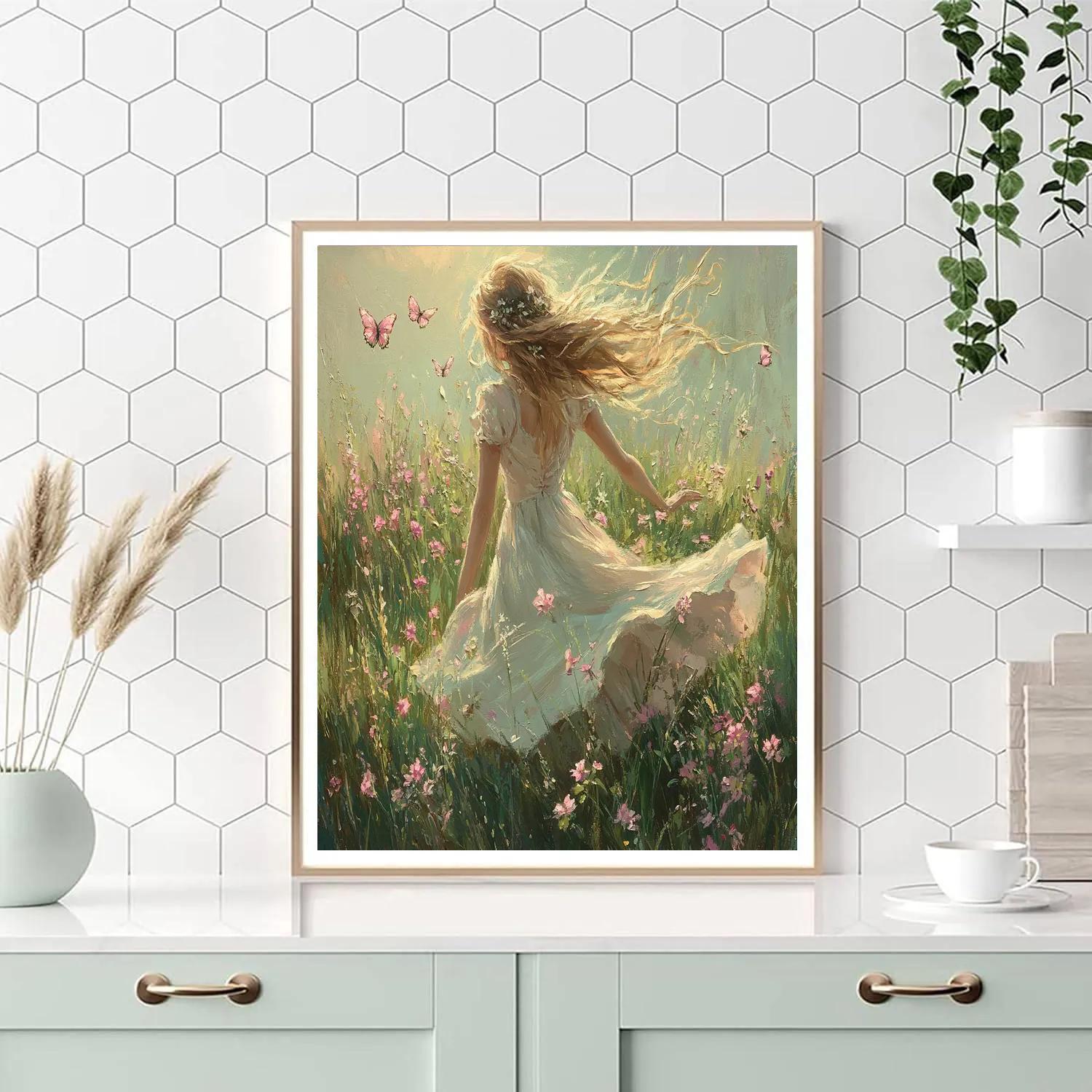 Aurora’s Spring Meadow Dance Disney Inspired Painting by numbers kit