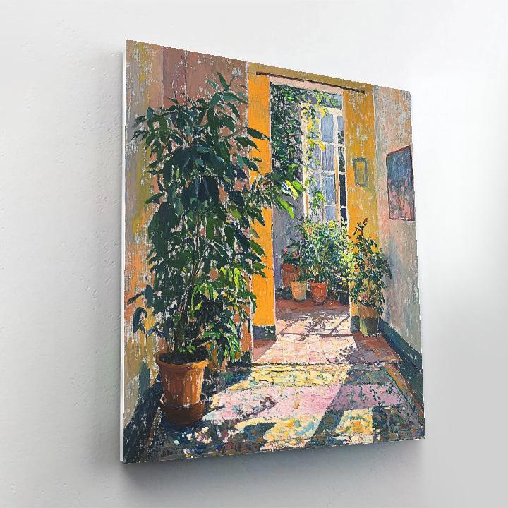 Pierre Bonnard Inspired Interior With Plants Painting by numbers kit