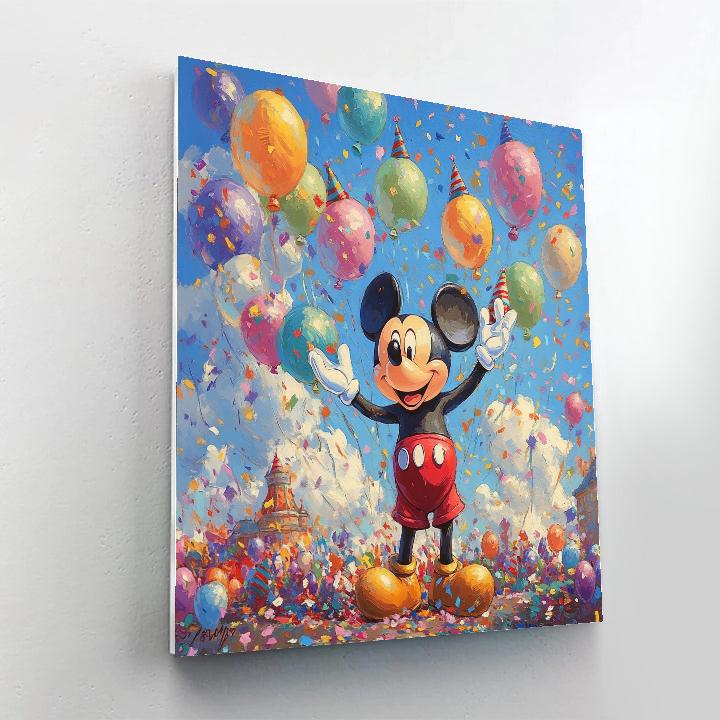 Mickey Mouse’s Birthday Balloon Bash Disney Inspired Paint by numbers kits