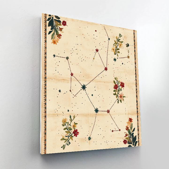 Frida Kahlo Inspired Star Map Of Quiet Defiance DIY paint by numbers