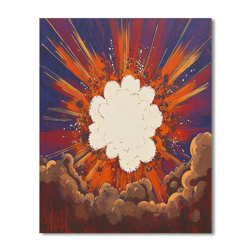 Frida Kahlo Inspired Supernova Of Released Grief paint by numbers