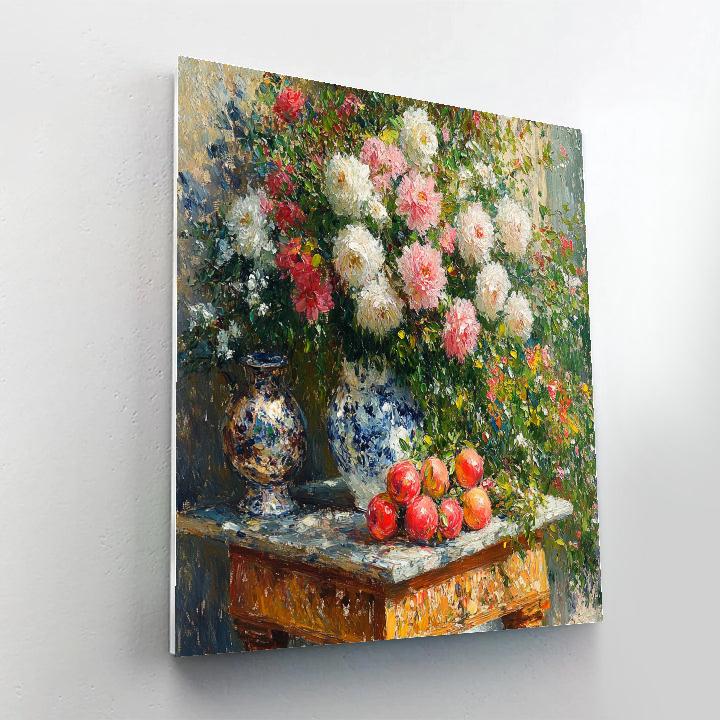 Pierre-Auguste Renoir Inspired Flower Bouquet painting number kit