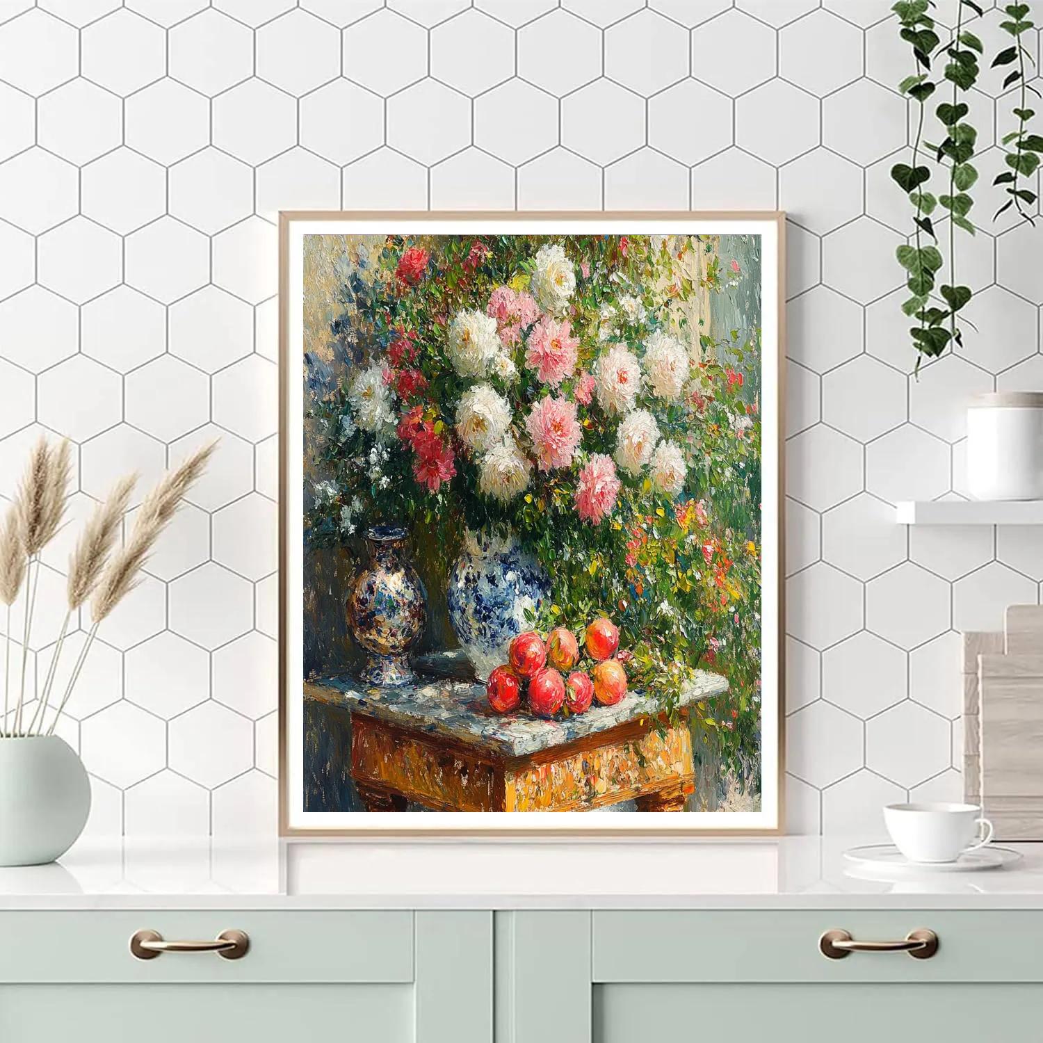 Pierre-Auguste Renoir Inspired Flower Bouquet painting number kit