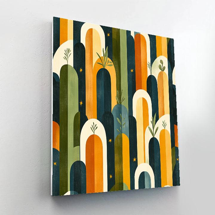 Frida Kahlo Inspired Celestial Cactus Spirit Pattern painting number kit