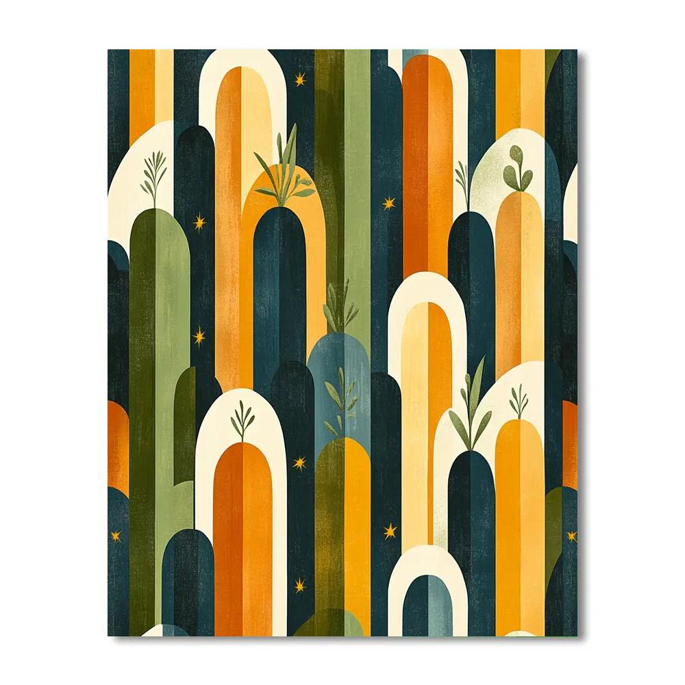 Frida Kahlo Inspired Celestial Cactus Spirit Pattern painting number kit