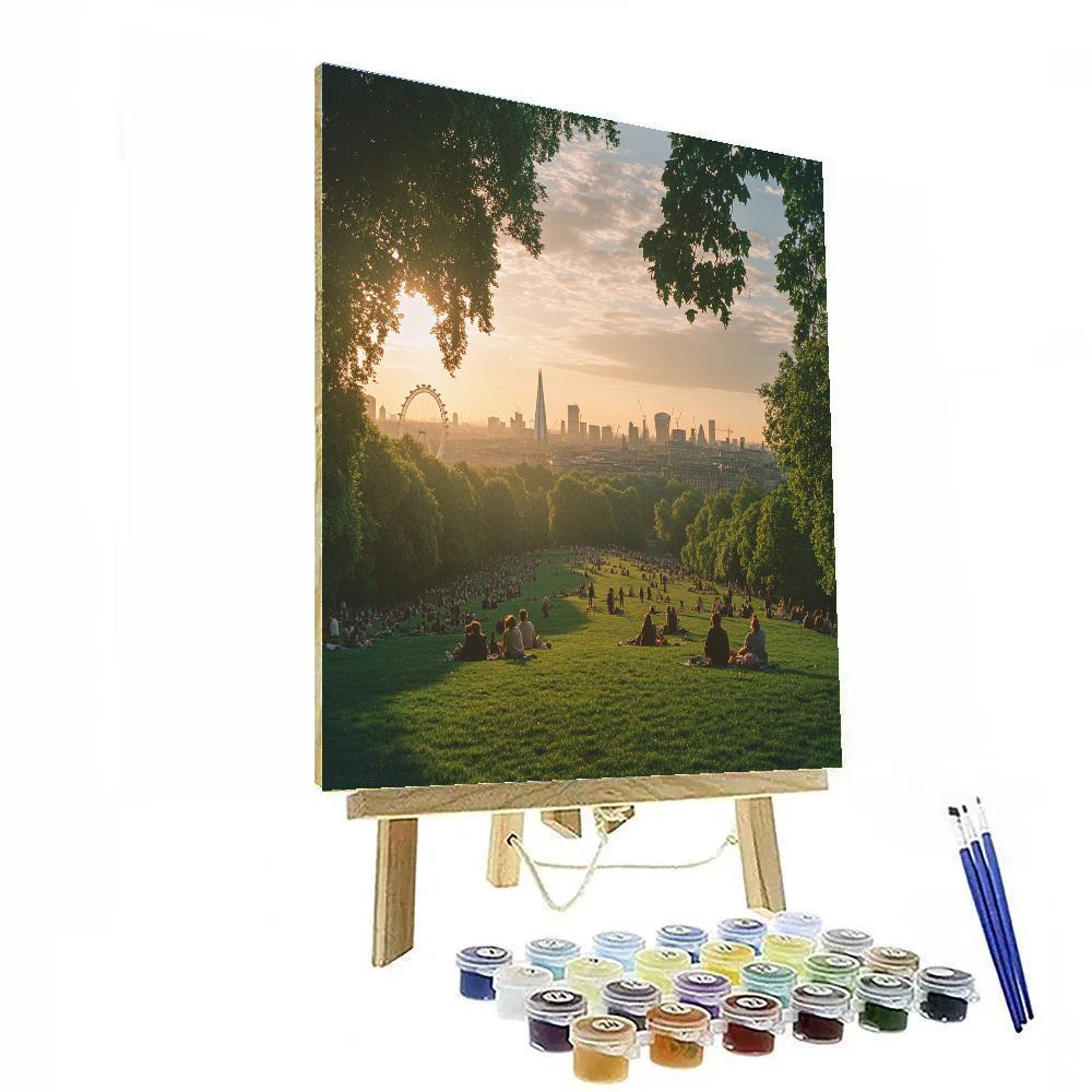 City Panorama From Primrose Hill London United Kingdom painting number kit