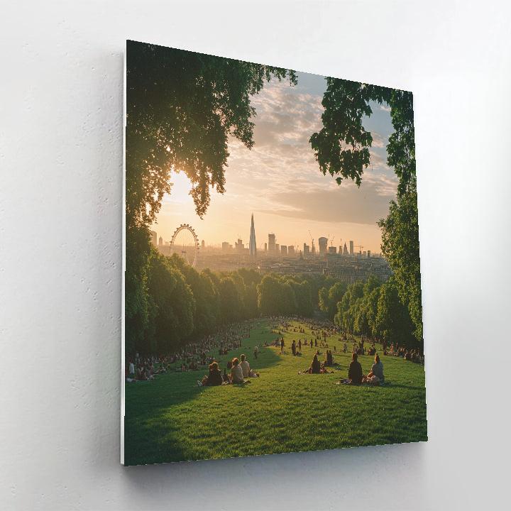 City Panorama From Primrose Hill London United Kingdom painting number kit