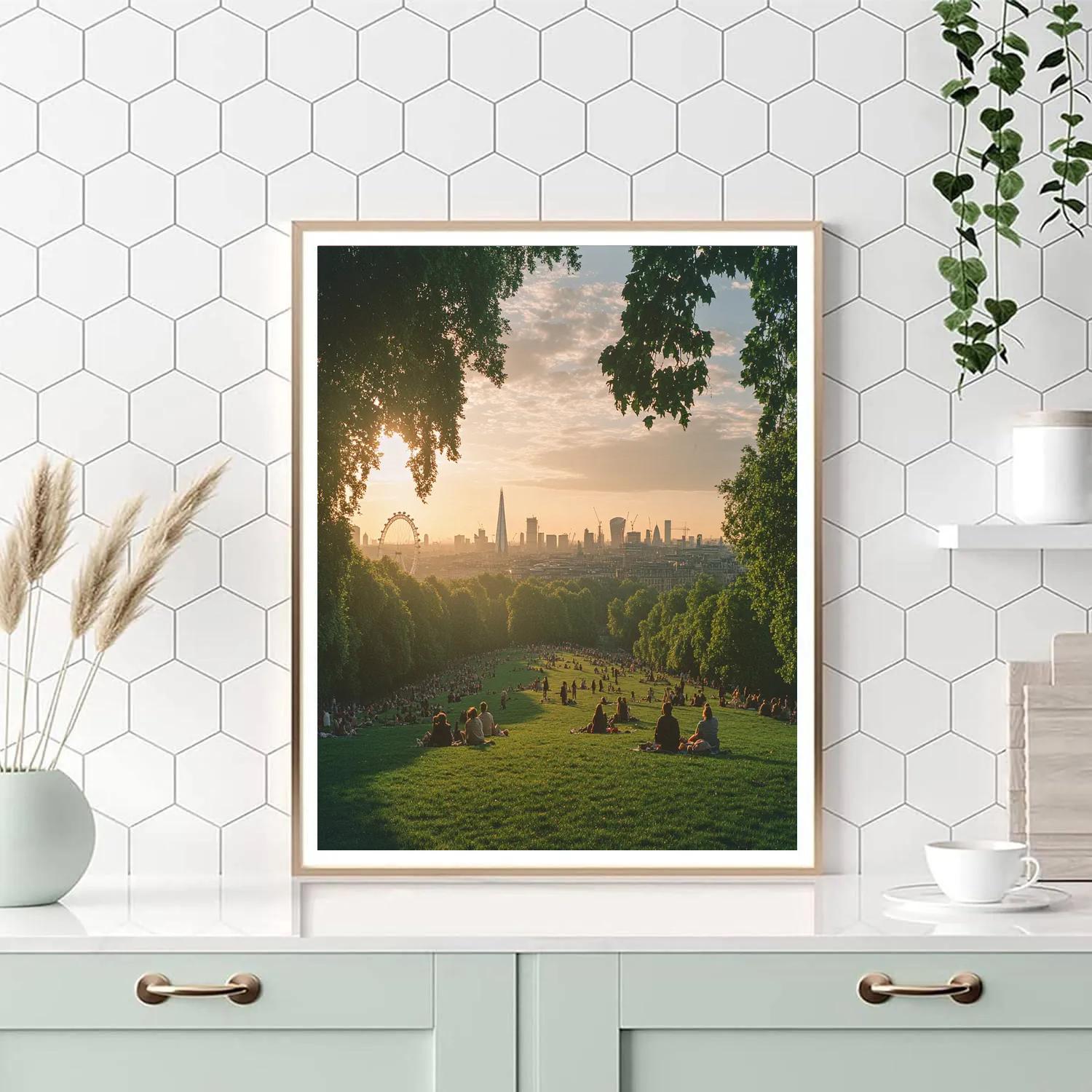 City Panorama From Primrose Hill London United Kingdom painting number kit