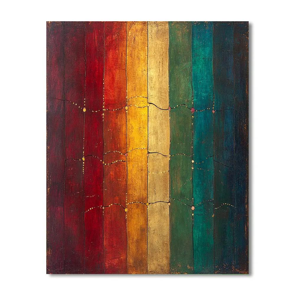 Frida Kahlo Inspired Spectrum Of Hidden Wounds Numbered painting kits