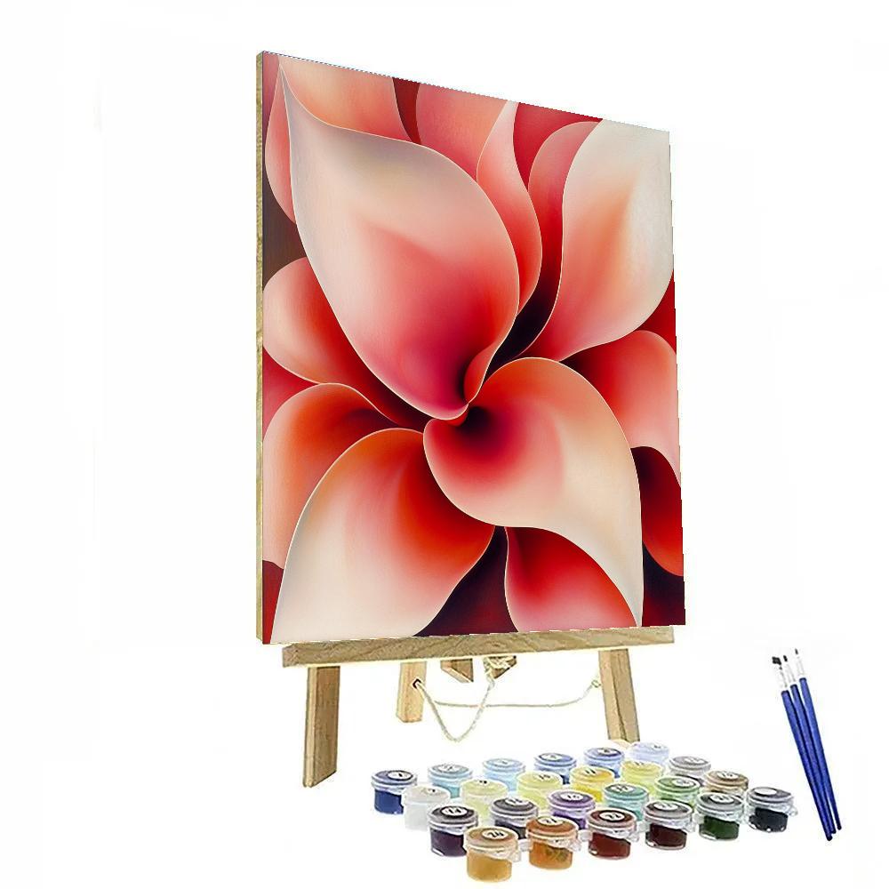 Georgia OKeeffe Inspired Desert Bloom Number painting