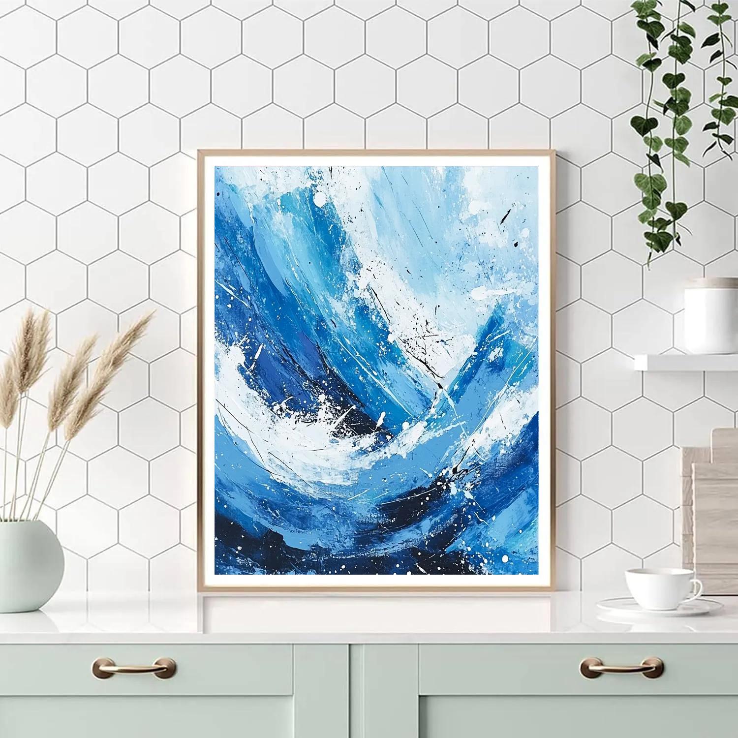 Jackson Pollock Inspired Ocean Wave Painting by numbers kit