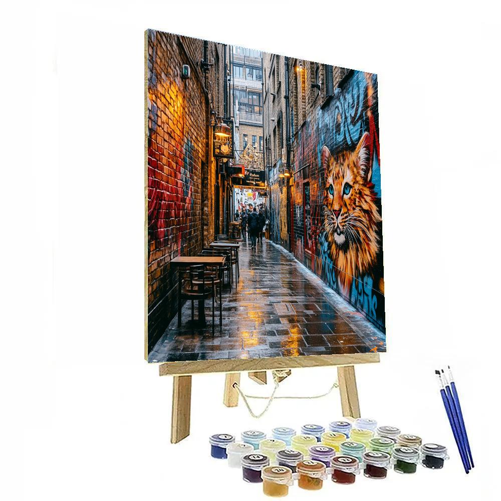 Street Murals Of Shoreditch Brick Lane London United Kingdom Paint by numbers art