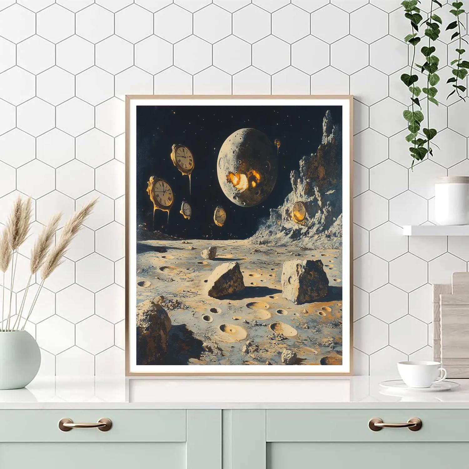 Salvador Dali Inspired Lunar Landscape paint by number