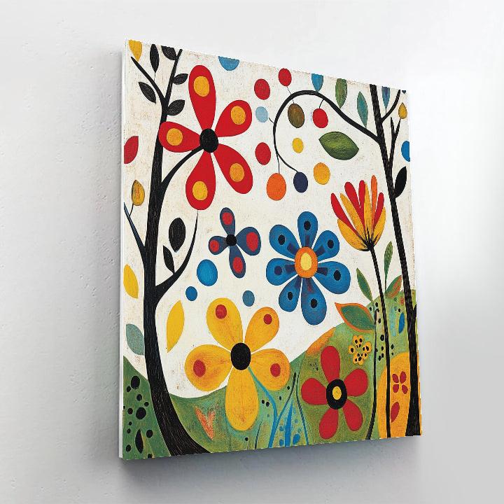 Joan Miró Inspired Dreamy Garden DIY paint by numbers