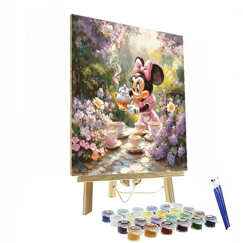 Minnie Mouse’s Tea Time Delight Disney Inspired Paint by numbers kits