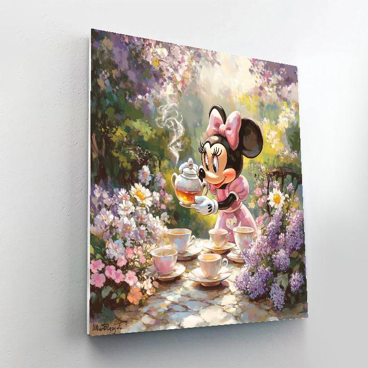 Minnie Mouse’s Tea Time Delight Disney Inspired Paint by numbers kits