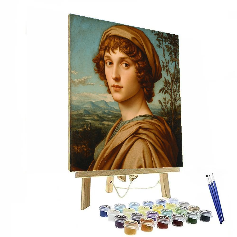 Raphael Inspired Classical Portrait paint by numbers