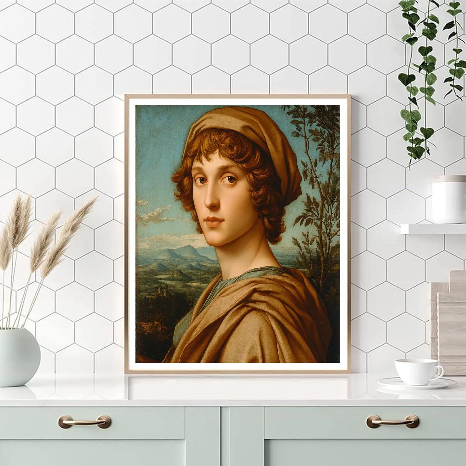 Raphael Inspired Classical Portrait paint by numbers
