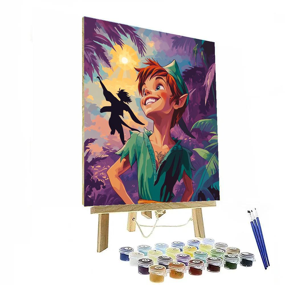 Peter Pan’s Shadow Adventure Disney Inspired Number painting