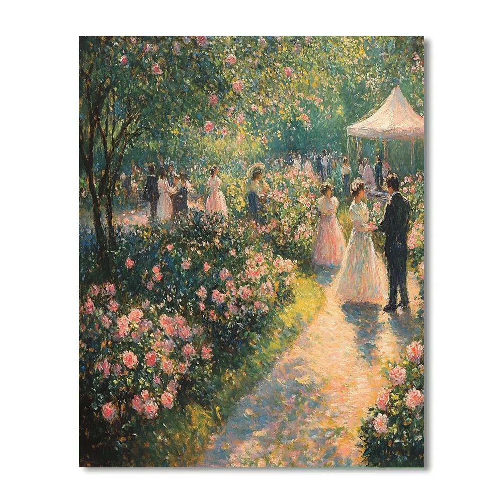 Pierre-Auguste Renoir Inspired Spring Garden Number painting