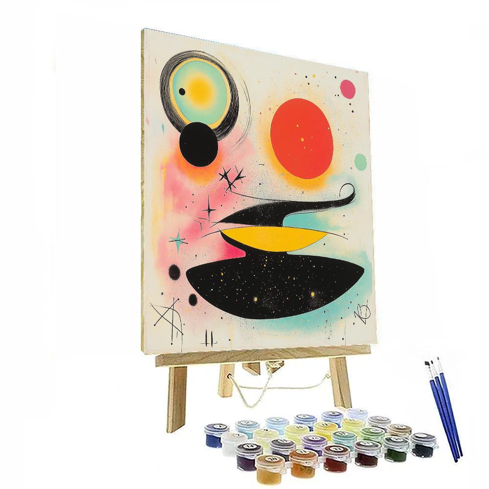 Joan Miró Inspired Cosmic Dreams DIY paint by numbers