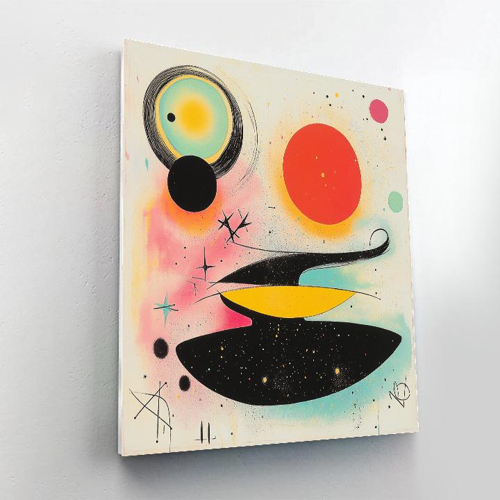 Joan Miró Inspired Cosmic Dreams DIY paint by numbers
