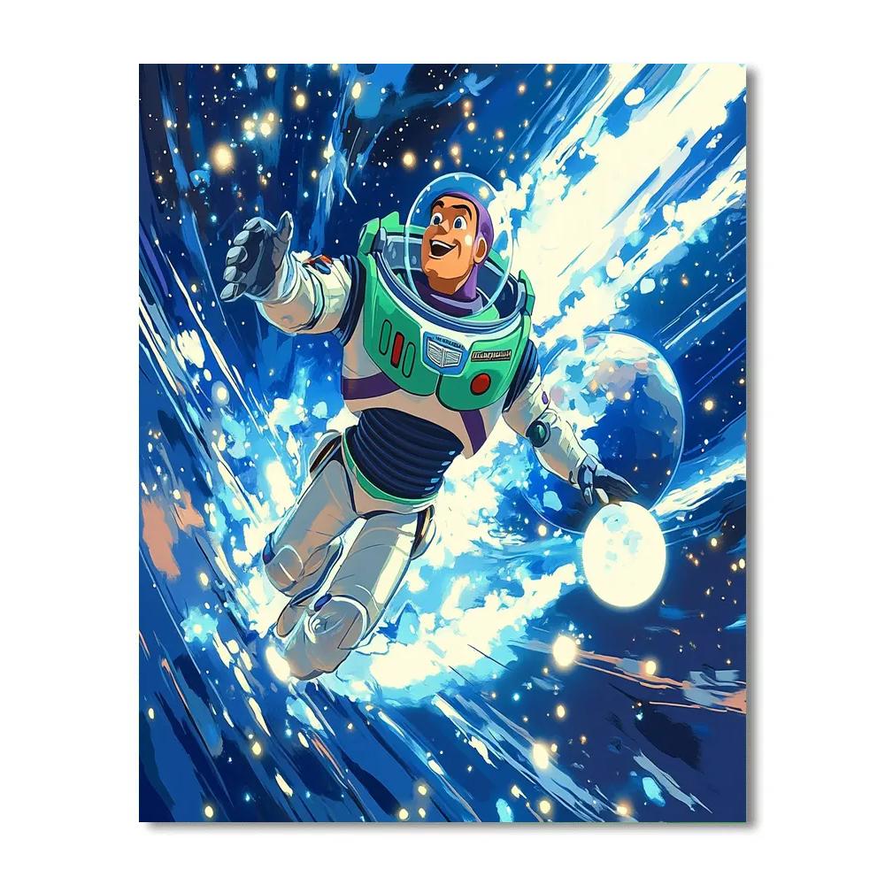 Buzz Lightyear’s Star Command Mission Disney Inspired paint by color