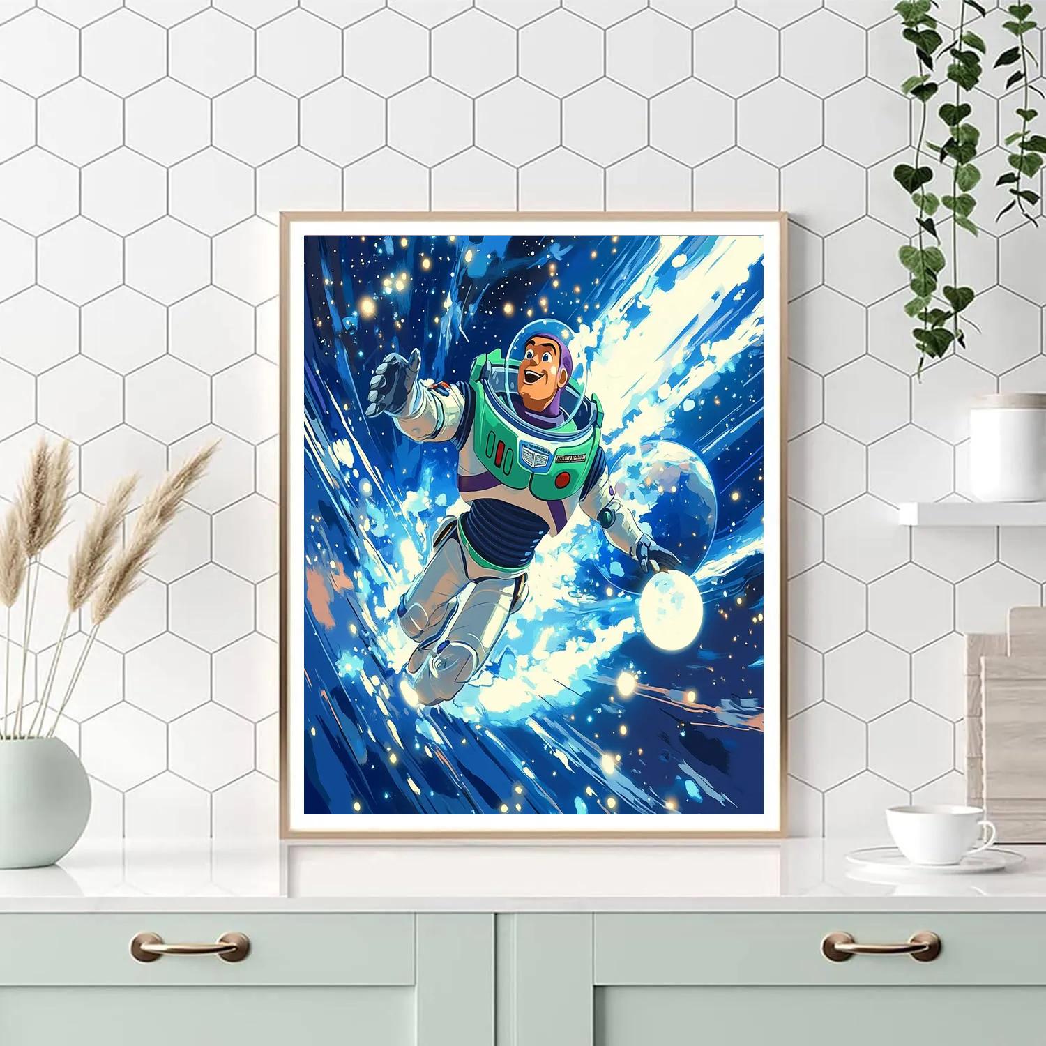 Buzz Lightyear’s Star Command Mission Disney Inspired paint by color