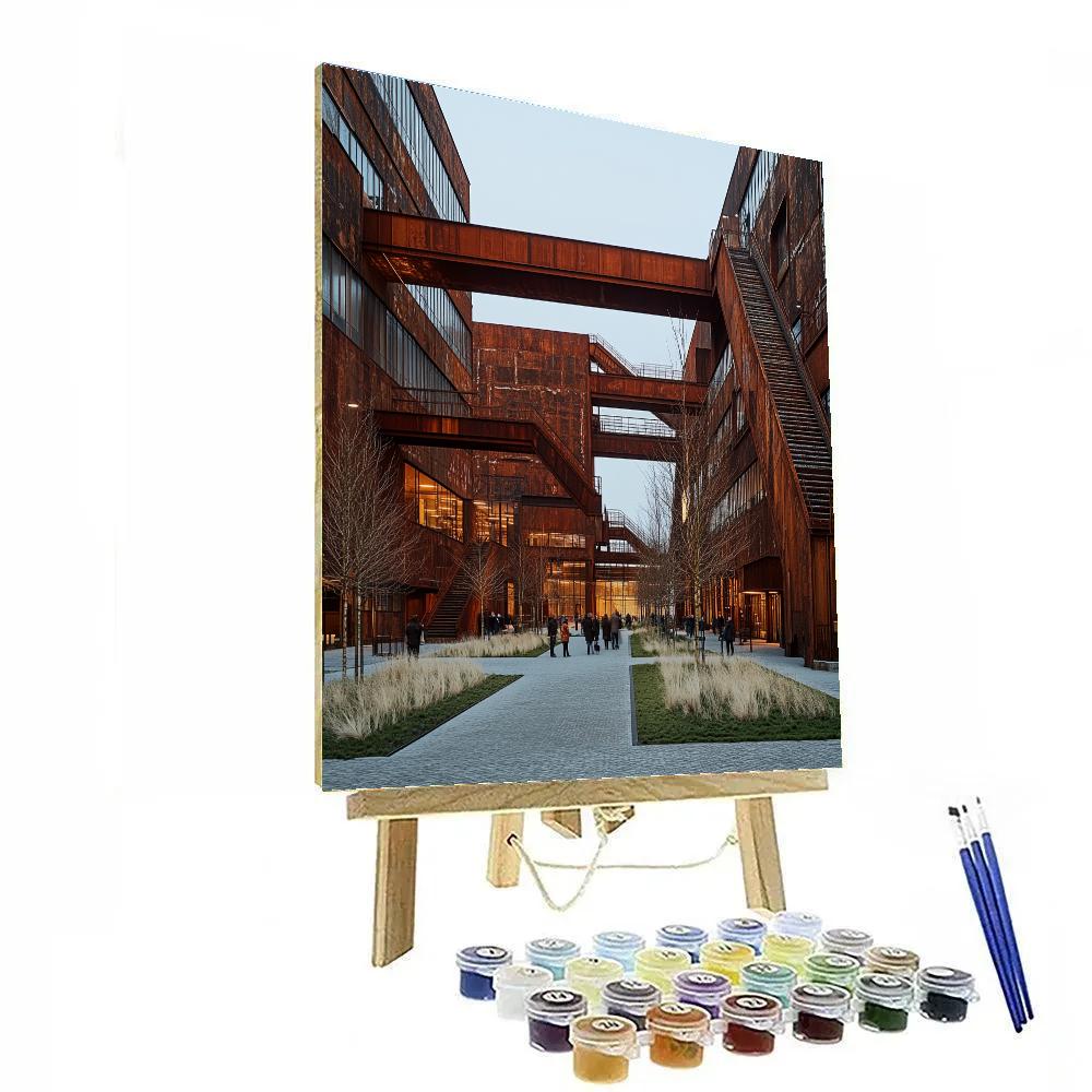 Industrial Heritage Of Zollverein Complex Essen Germany Number painting