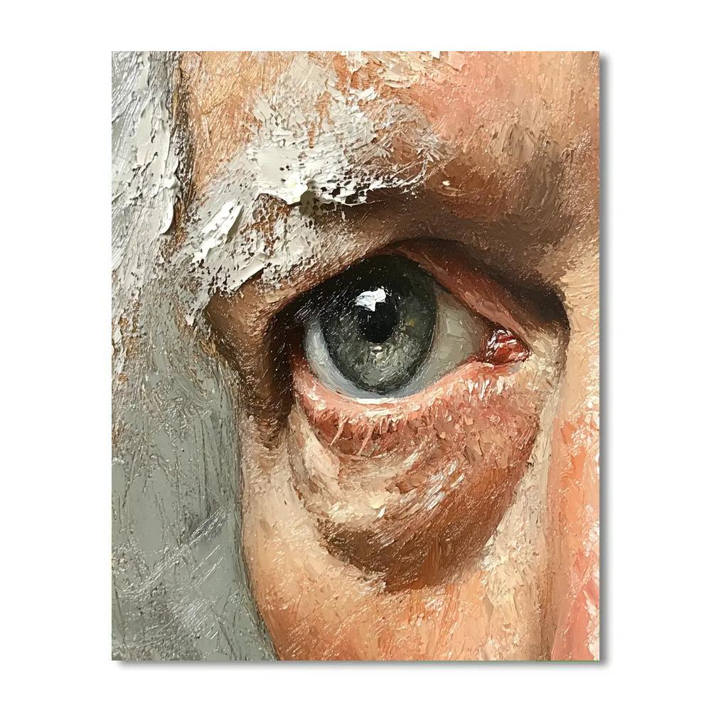 Lucian Freud Inspired Intimate Portrait DIY paint by numbers