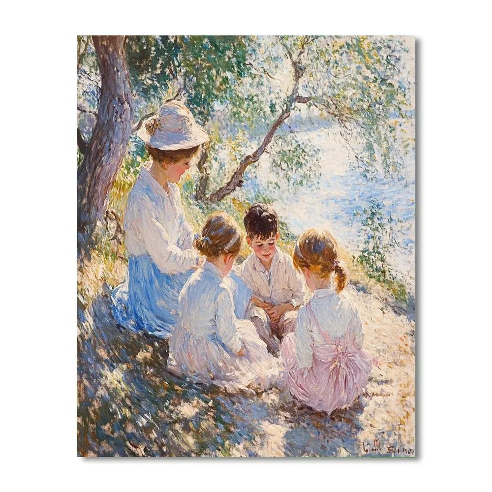 Mary Cassatt Inspired Children At Play Paint by numbers kits