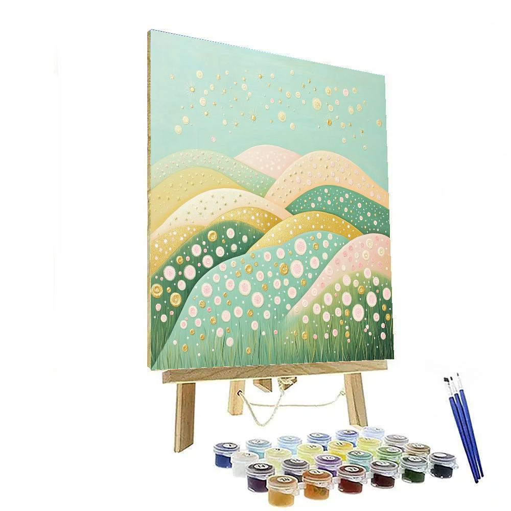 Gustav Klimt Inspired Ornamental Spring Hills DIY paint by numbers