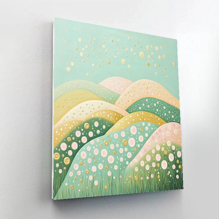 Gustav Klimt Inspired Ornamental Spring Hills DIY paint by numbers