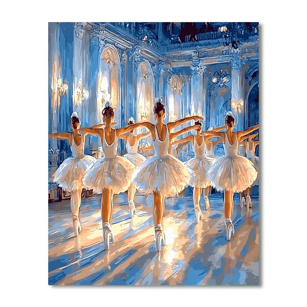 Edgar Degas Inspired Ballet Performance painting number kit