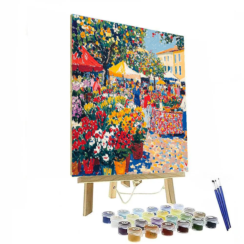 Henri Matisse Inspired Vibrant Flower Market painting number kit