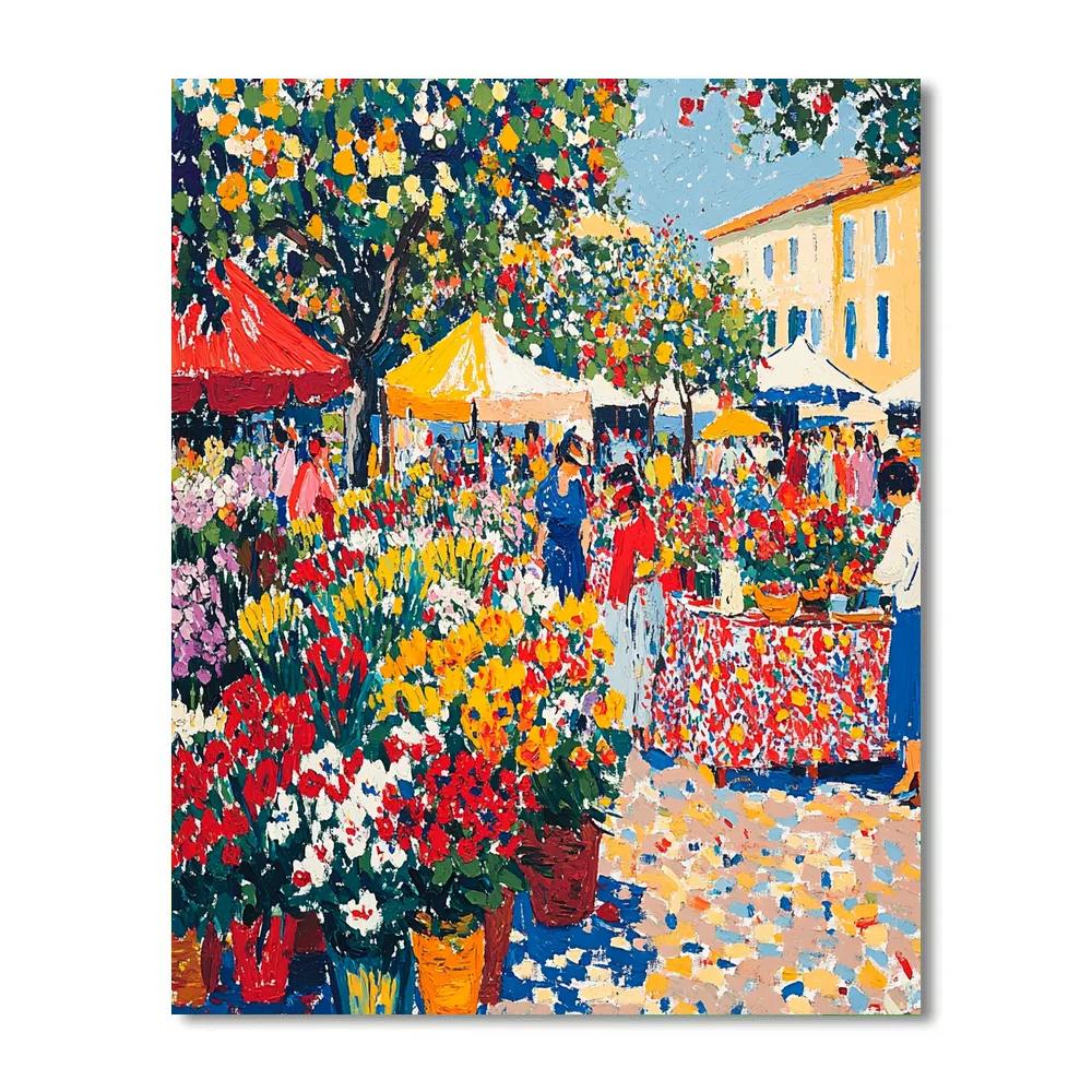 Henri Matisse Inspired Vibrant Flower Market painting number kit