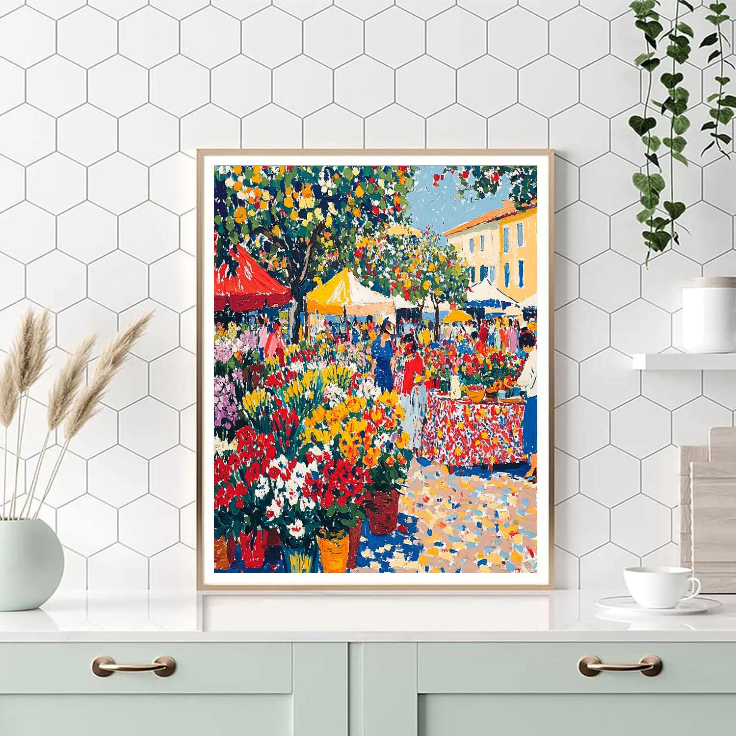 Henri Matisse Inspired Vibrant Flower Market painting number kit