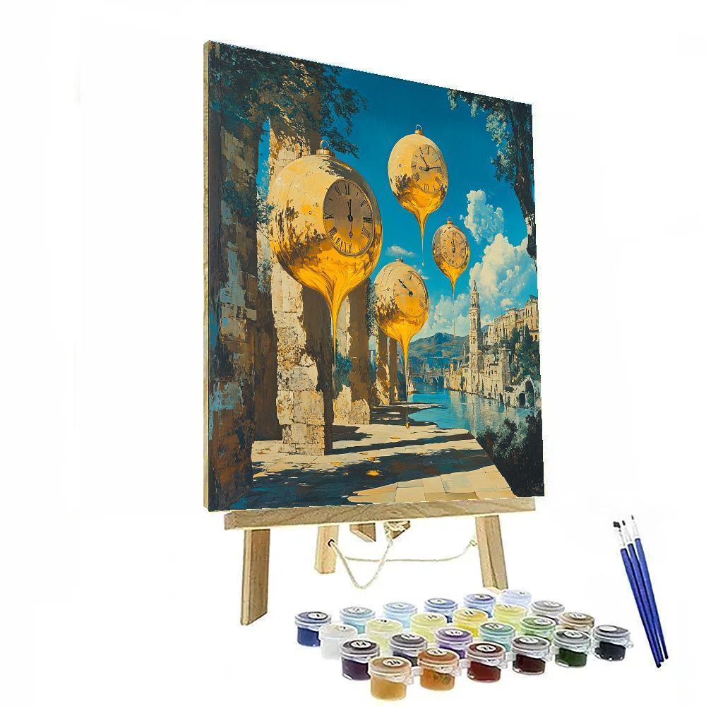 Salvador Dali Inspired Time Dilation Dreams Painting by numbers kit