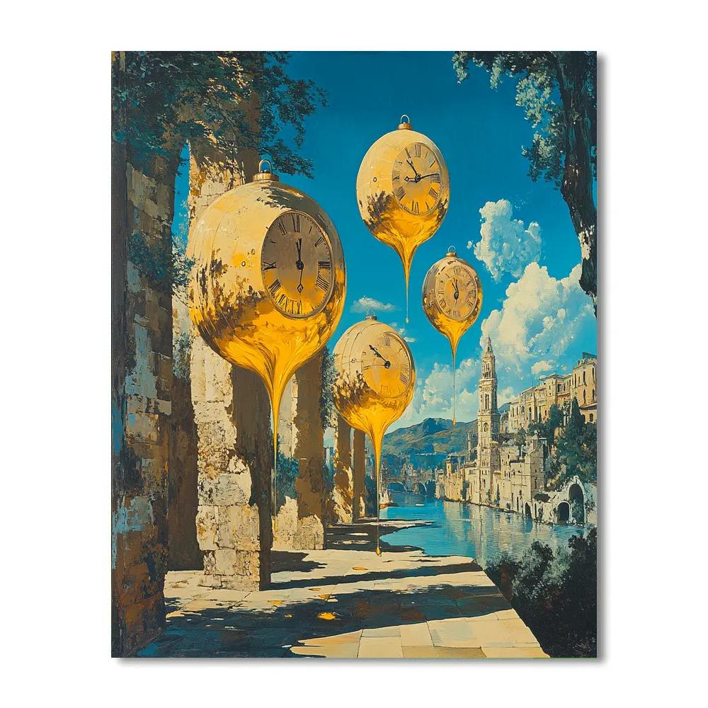Salvador Dali Inspired Time Dilation Dreams Painting by numbers kit
